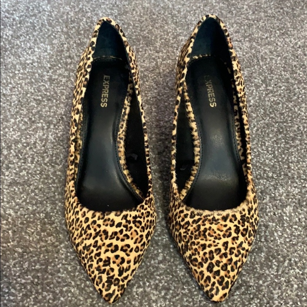 Express Leopard Print Pumps. - image 1